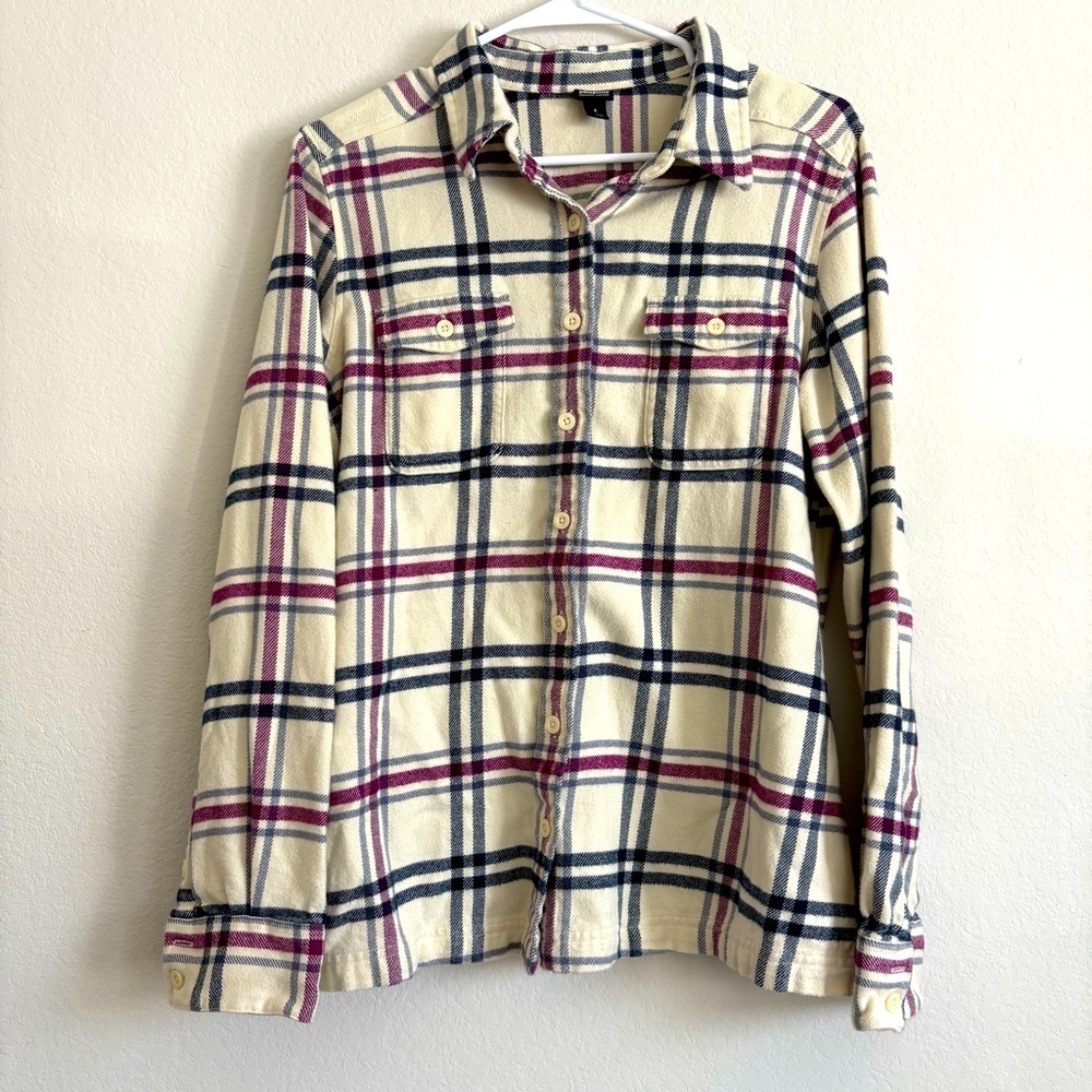 Patagonia Plaid Flannel Long Sleeve Shirt- size 8